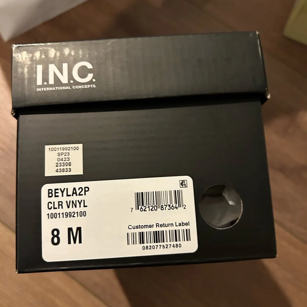 INC Clear Strap Sandals - Picture 3 of 3